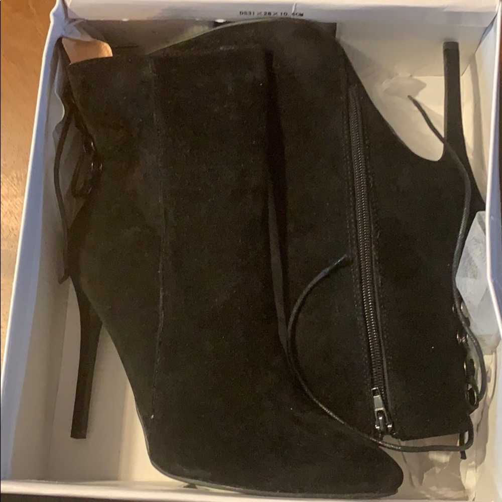 Black ankle boots